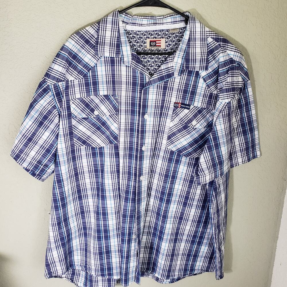 Vintage Phat Farm Button Down Short Sleeve 4X